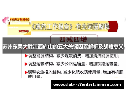 苏州东吴大胜江西庐山的五大关键因素解析及战略意义 苏州东吴大胜江西庐山的五大关键因素解析及战略意义